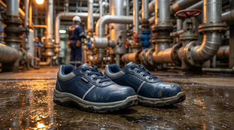 ما هي المواد المستخدمة في أصابع القدم المركبة لأحذية السلامة المقاومة للزيت؟ اكتشف ميزة غير المعدنية