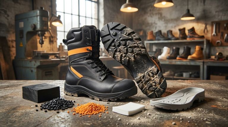 Welche Materialien werden typischerweise für die Laufsohle von leichten Arbeitsstiefeln verwendet? Finden Sie die perfekte Balance zwischen Haltbarkeit und Komfort
