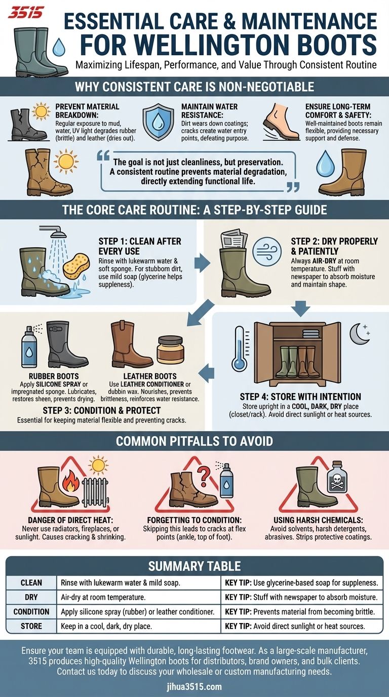 Comment entretenir et prendre soin des bottes Wellington ? Prolongez leur durée de vie grâce à un entretien approprié Guide Visuel