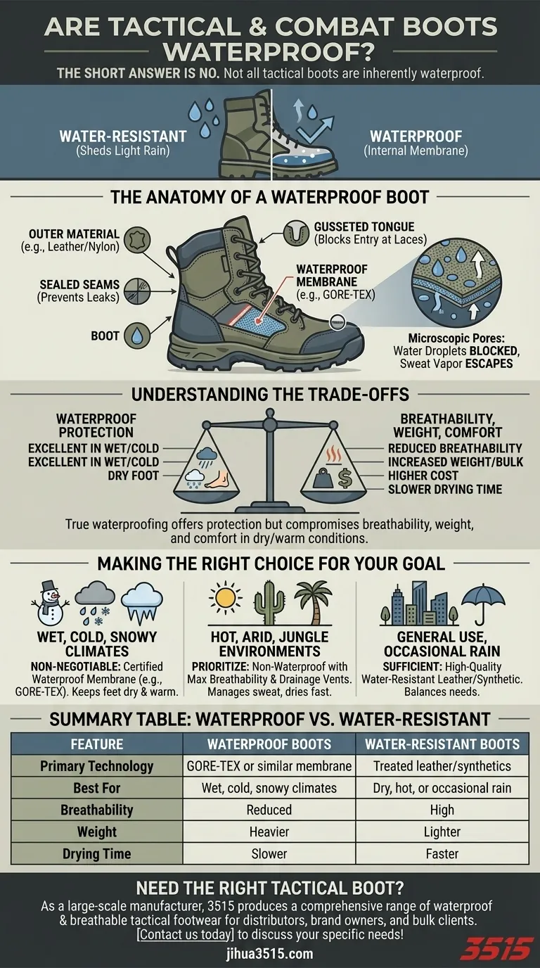 전술화 및 전투화는 방수가 되나요? 모두 방수가 되는 것은 아닙니다. 선택 방법은 다음과 같습니다. 시각적 가이드