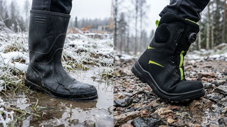 Quelles sont les limites des bottes en PVC par rapport aux bottes en caoutchouc ? Un guide pour choisir le bon matériau
