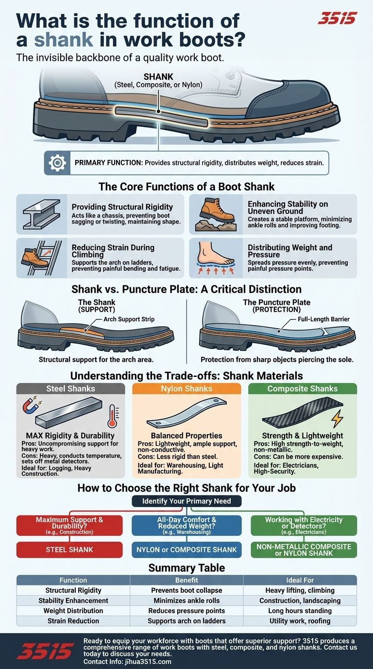 Quelle est la fonction d'une tige dans les bottes de travail ? Le système de soutien caché expliqué Guide Visuel