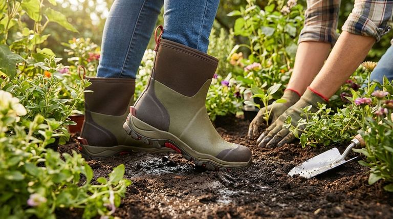 What features are highlighted in women's gardening boots? Find the Perfect Fit for Comfort and Durability