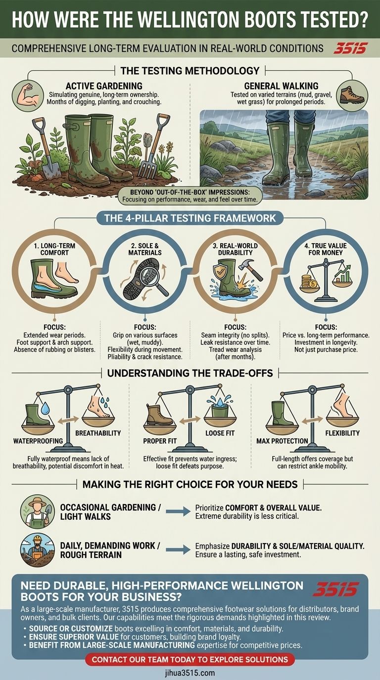 Como foram testadas as galochas na análise? Um mergulho profundo no desempenho a longo prazo Guia Visual