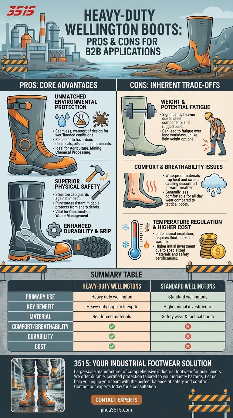 Quali sono i pro e i contro degli stivali di gomma resistenti? Protezione impareggiabile contro compromessi chiave Guida Visiva