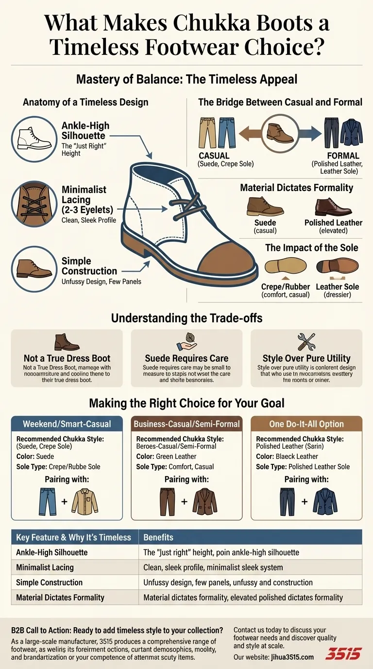 Qu'est-ce qui fait des bottines Chukka un choix de chaussures intemporel ? Maîtrisez le style polyvalent et l'attrait durable Guide Visuel