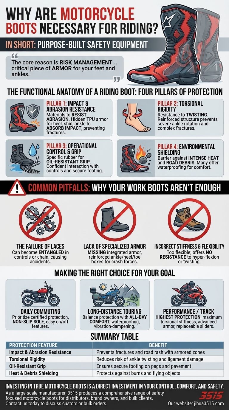Why are motorcycle boots necessary? Essential Protection for Safe Riding Visual Guide