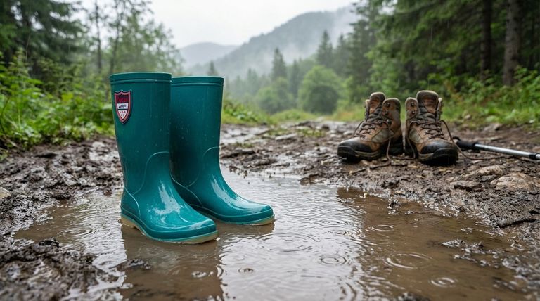Quais são os fatores-chave para escolher entre botas de borracha e botas de caminhada? Combine o calçado certo para a sua atividade