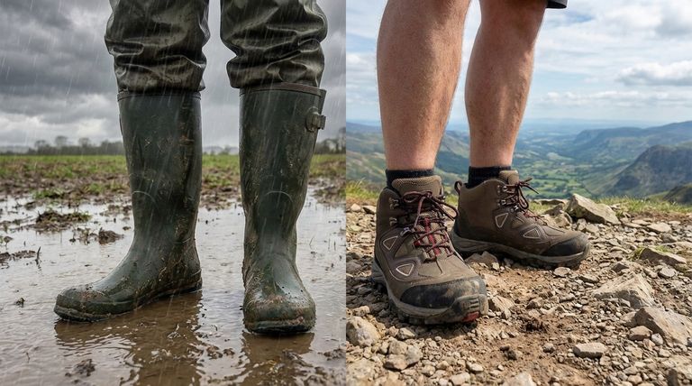¿Pueden las botas de agua reemplazar a las botas de montaña? Elige el calzado adecuado para tu aventura al aire libre