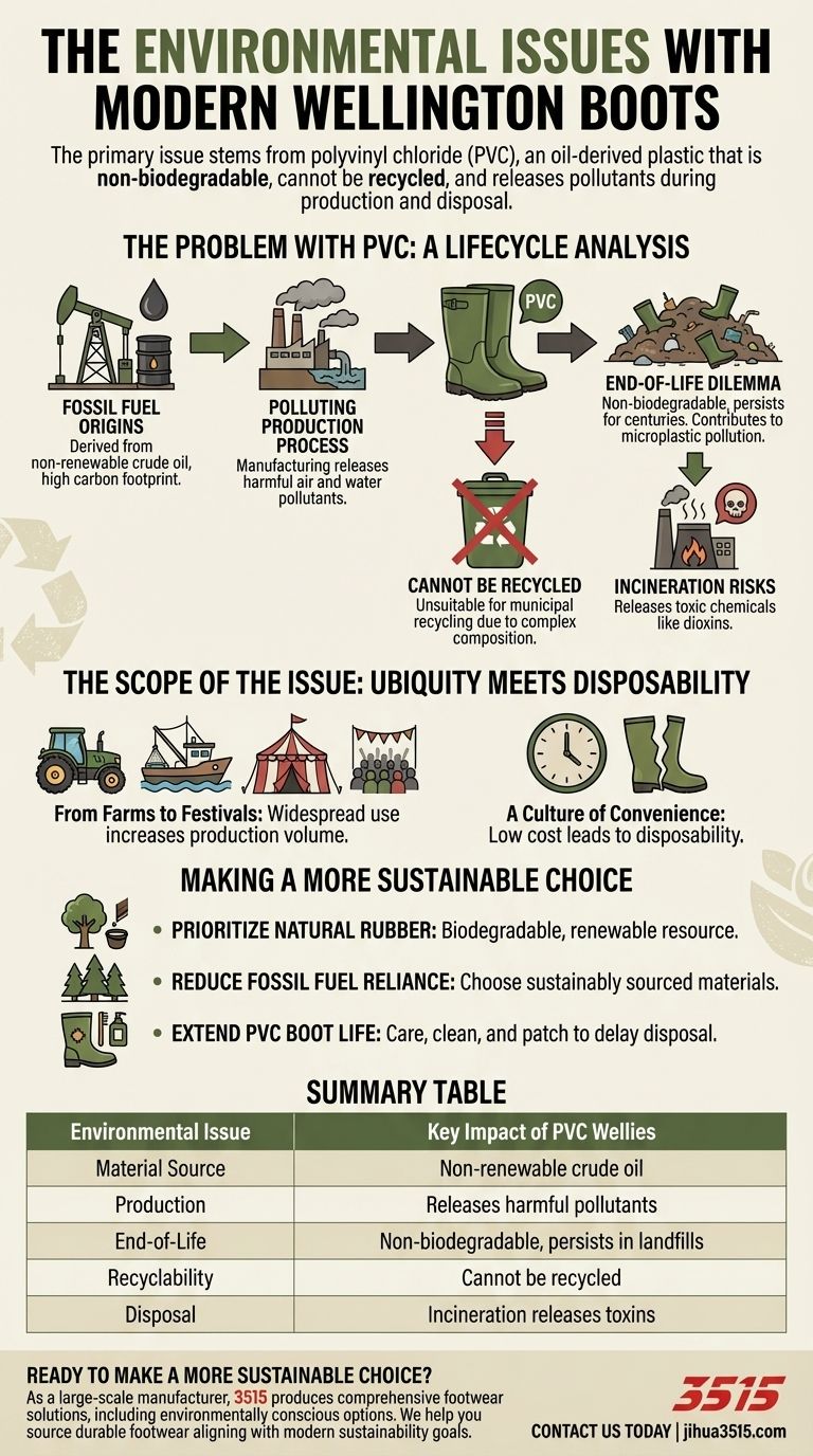 Каковы экологические проблемы современных резиновых сапог? Скрытая цена ПВХ Визуальное руководство