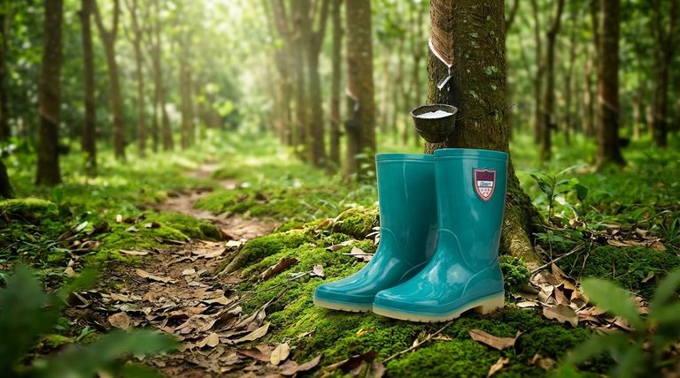 Quel est le matériau alternatif durable pour les bottes de pluie ? Découvrez le caoutchouc naturel, le choix écologique par excellence