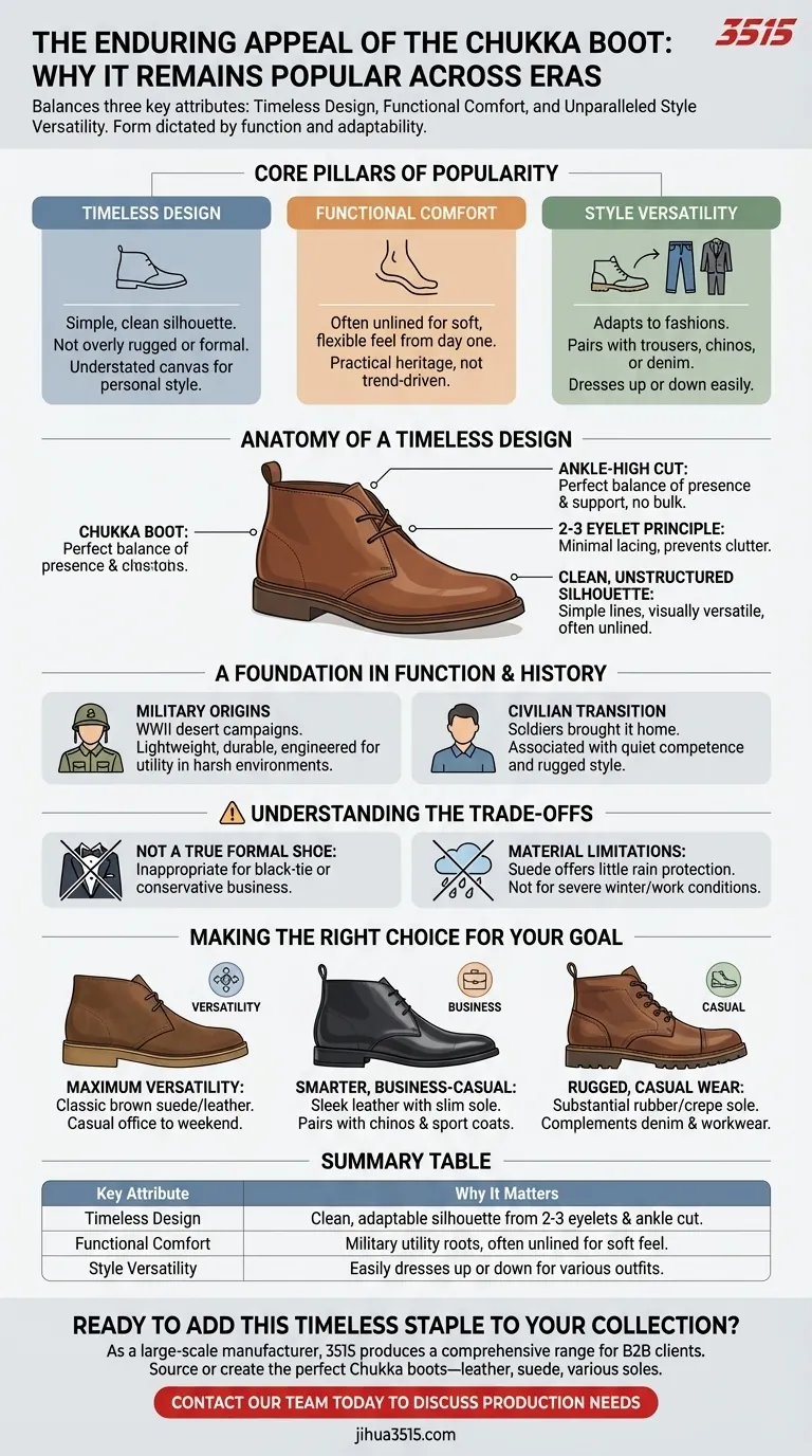 Pourquoi les bottines Chukka sont-elles restées populaires ? Le secret de leur style intemporel et de leur polyvalence Guide Visuel