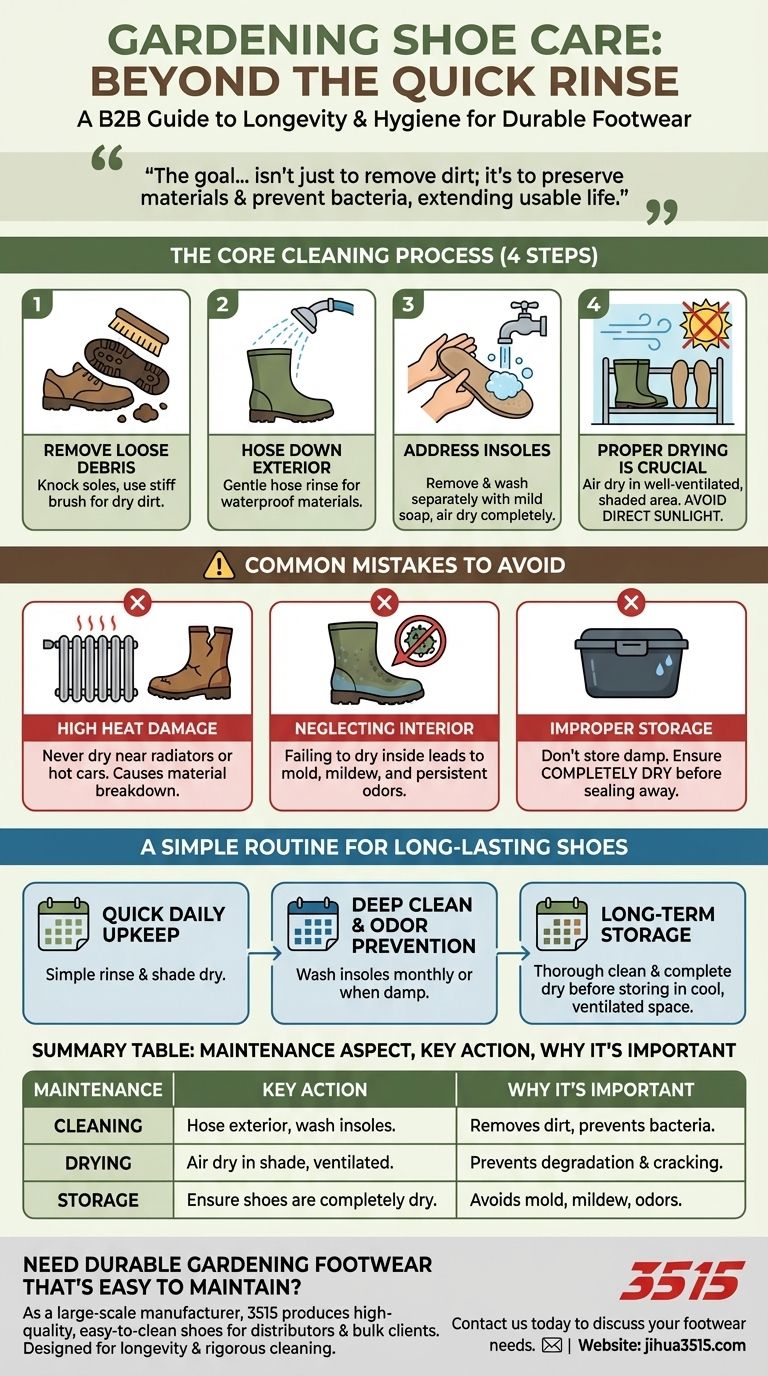 ¿Cómo se deben limpiar y mantener los zapatos de jardinería? Conserve su calzado para una mayor durabilidad Guía Visual