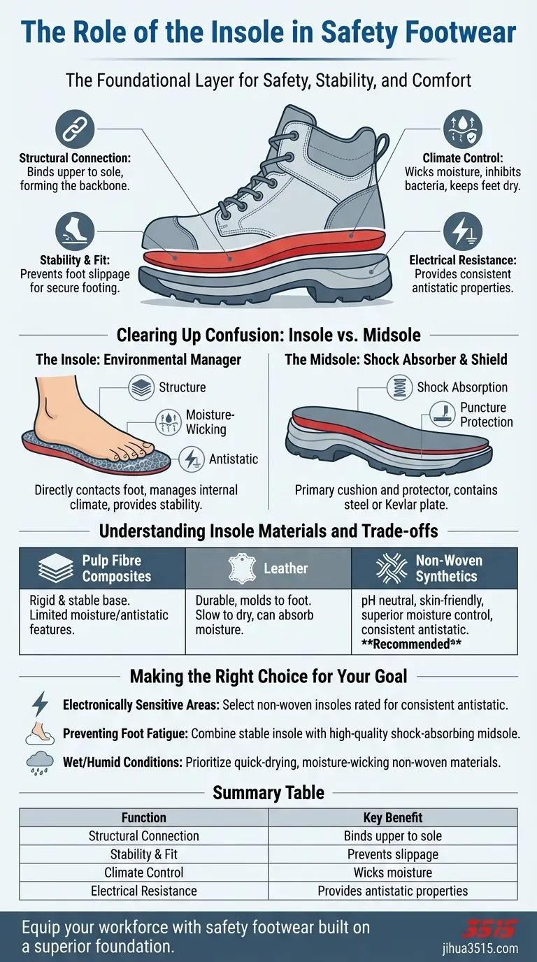 Quel est le rôle de la semelle intérieure dans les chaussures de sécurité ? Le héros méconnu de la sécurité et de la stabilité Guide Visuel