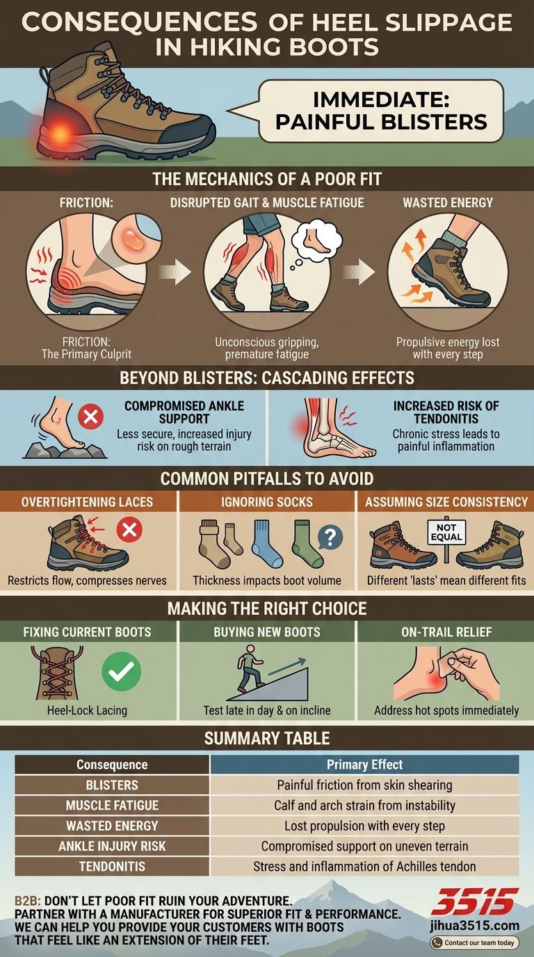 徒步靴后跟打滑的后果是什么？它会毁了你的徒步 图解指南