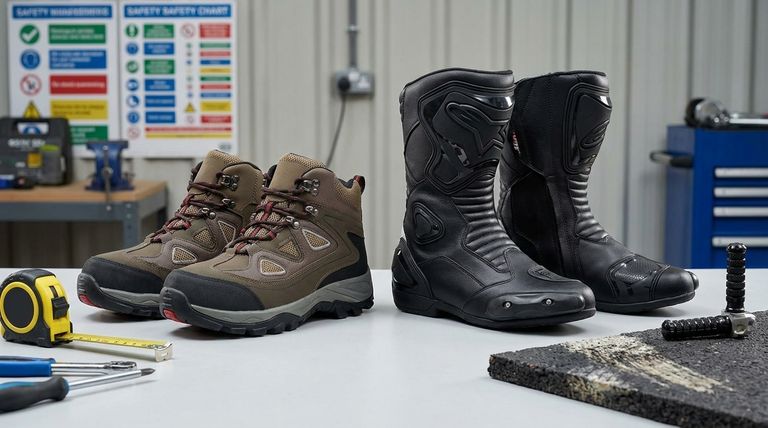オートバイ用ライディングブーツと通常のブーツの主な違いは何ですか?必須の安全機能について解説