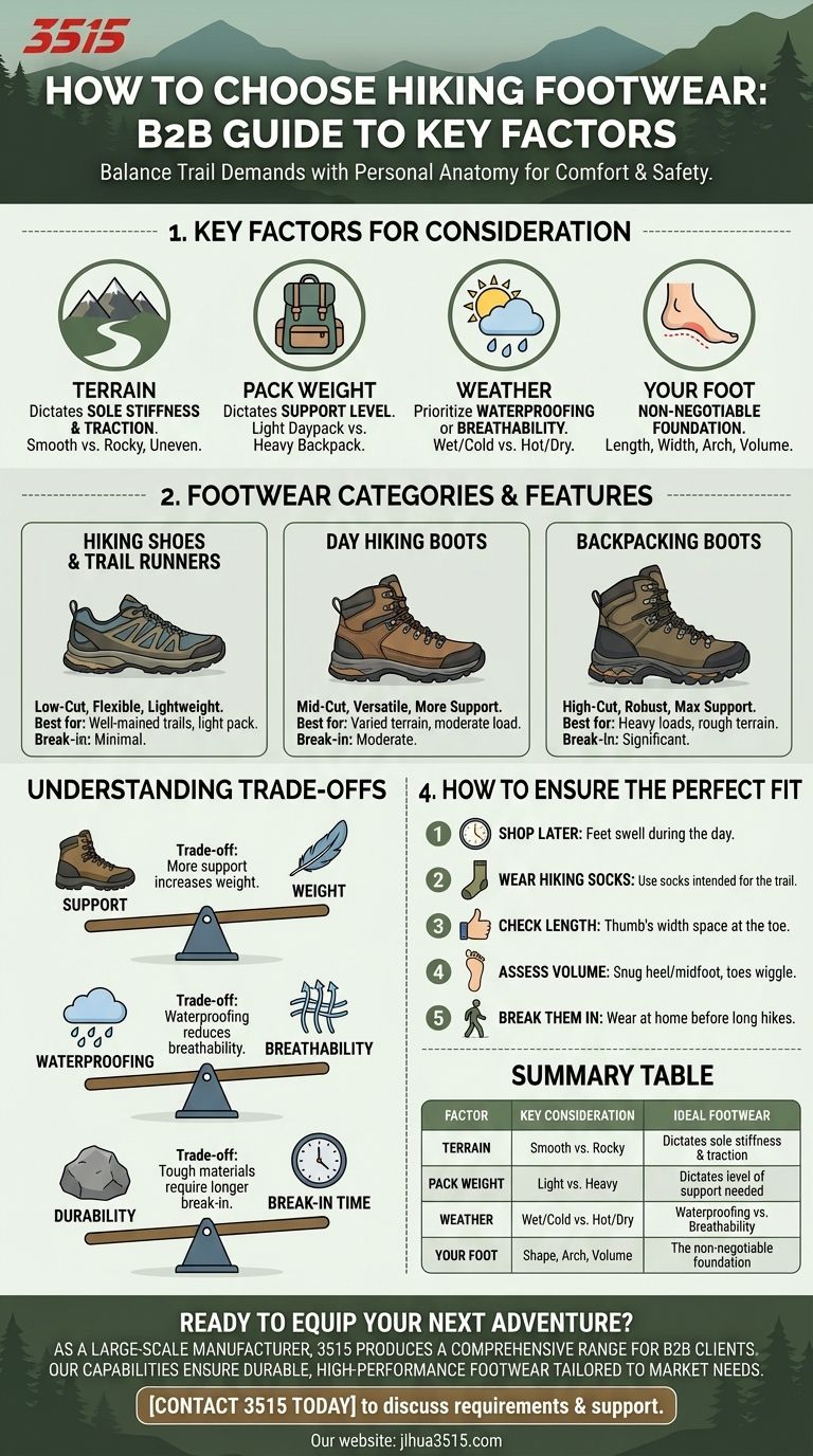 Welche Faktoren sollten bei der Auswahl von Wanderschuhen berücksichtigt werden? Finden Sie den perfekten Stiefel für Ihren Weg Visuelle Anleitung