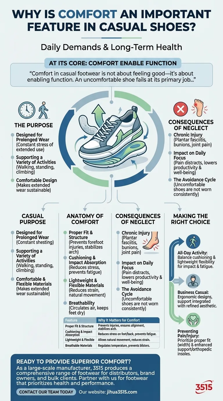 ¿Por qué la comodidad es una característica importante en el calzado informal? La clave para la salud y el rendimiento durante todo el día. Guía Visual
