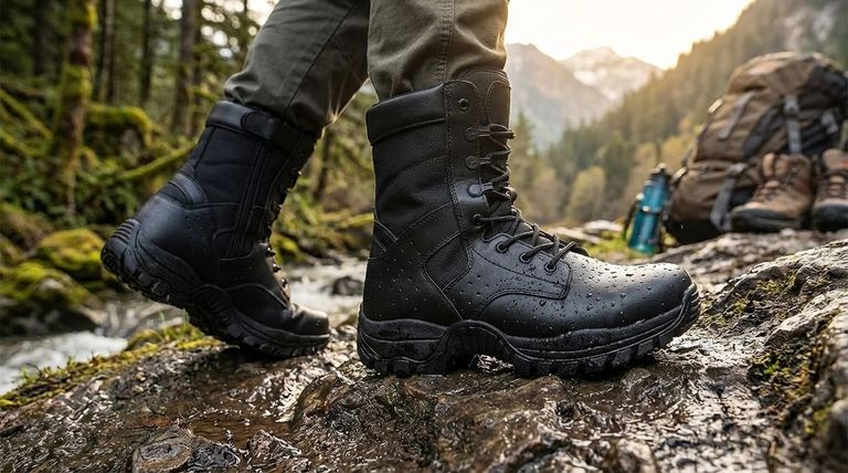 合成革/皮革靴子的优点是什么?轻便舒适与即时性能