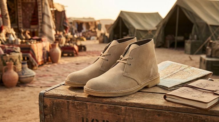 What is the historical background of the Clarks Desert Boot? From WWII Inspiration to Style Icon
