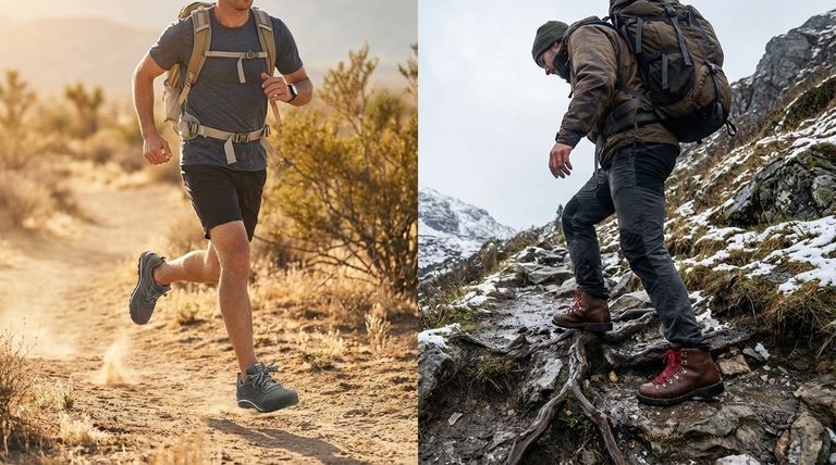 ¿Por qué alguien podría preferir calzado ligero en lugar de botas de montaña? Aumenta la velocidad y reduce la fatiga en el sendero