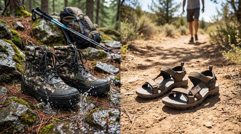 ハイキングブーツとトレイルサンダルをハイキングで比較するとどうなりますか?安全と快適さのために適切な履物を選びましょう