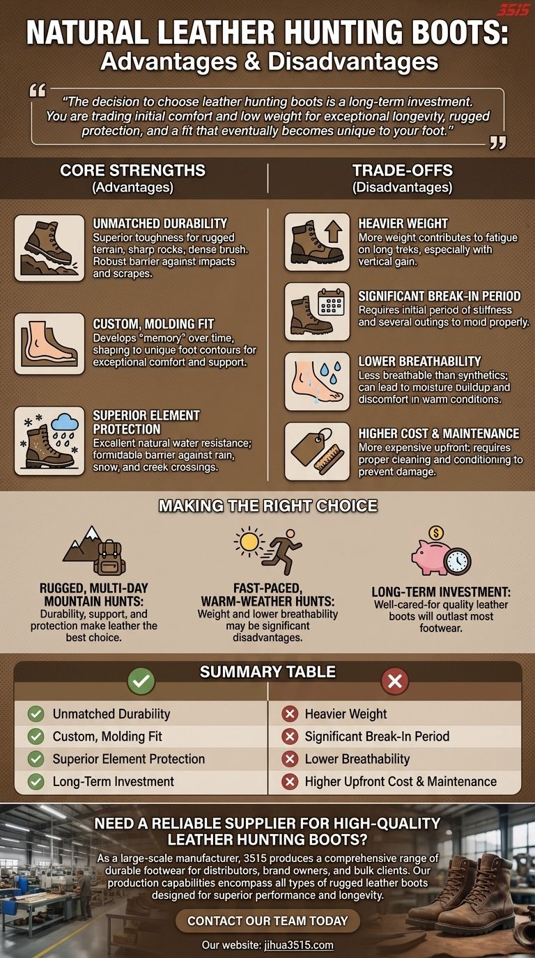 Quels sont les avantages et les inconvénients des bottes de chasse en cuir naturel ? Un guide sur la durabilité par rapport au poids Guide Visuel