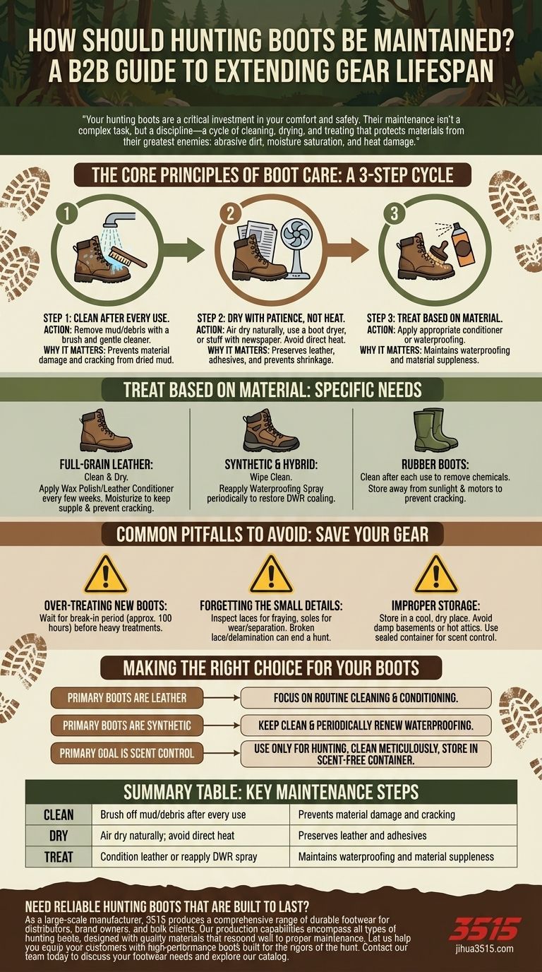 猎靴应如何保养？通过简单的三步 routine 延长其使用寿命 图解指南