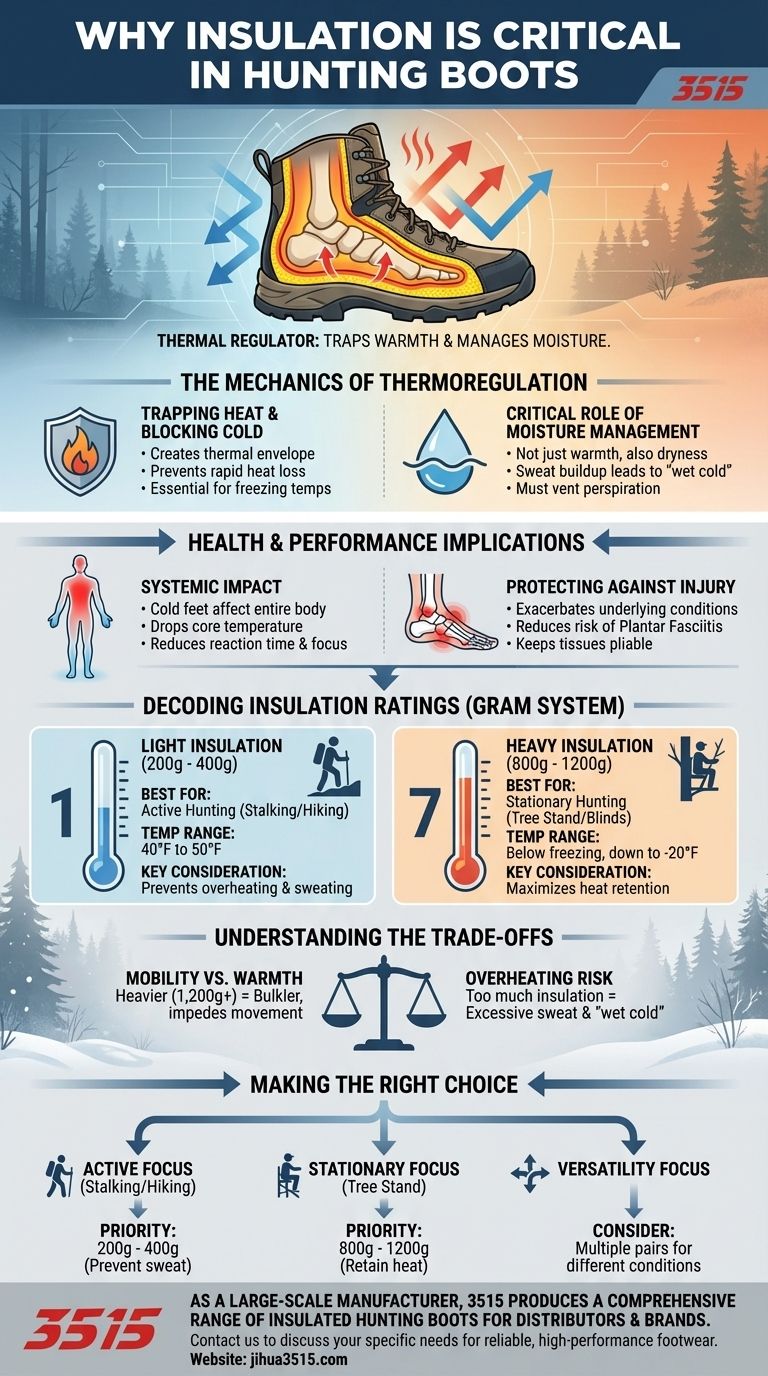 사냥용 부츠에 단열재가 중요한 이유는 무엇인가요? 발 건강과 사냥 성공을 위한 필수 요소 시각적 가이드