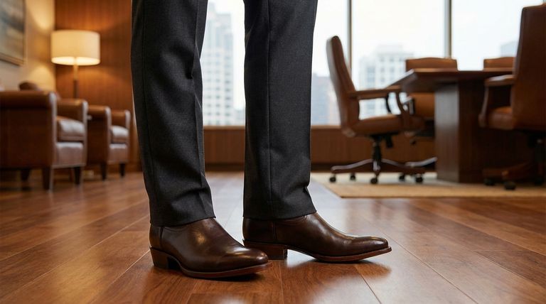 카우보이 부츠를 정장과 함께 신을 수 있을까요? 자신감 있고 스타일리시한 매치를 위한 가이드