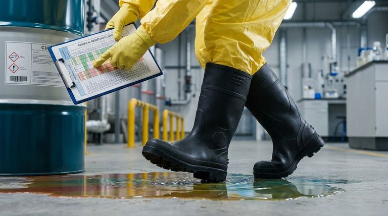 PVCブーツはすべての危険物に適していますか?なぜ素材の適合性が重要なのか