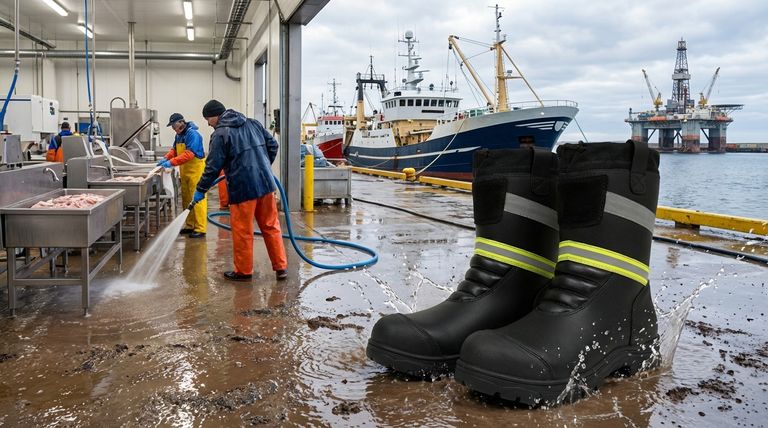 Quais indústrias usam botas de PVC? Calçados Essenciais para Trabalho Molhado e Químico