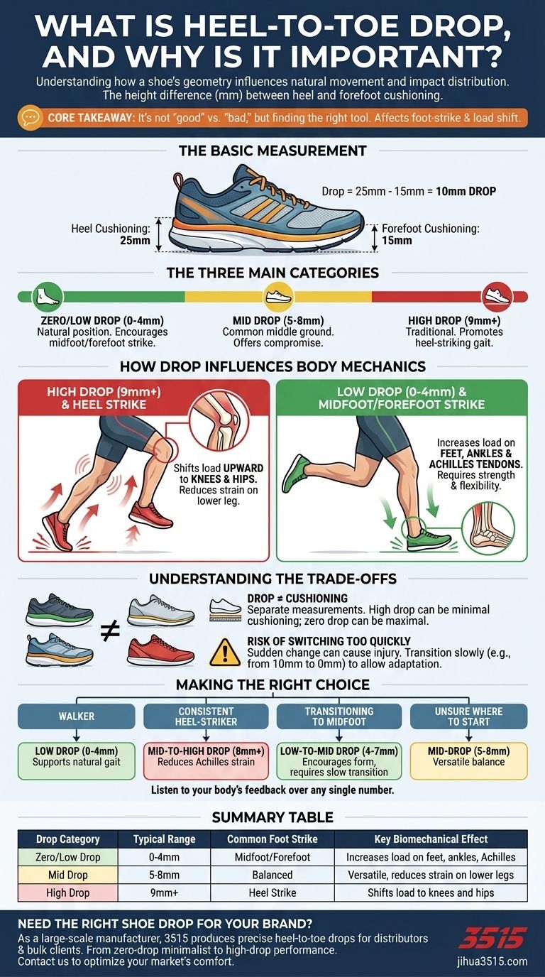 Cos'è il differenziale tallone-punta e perché è importante? Trova la calzata perfetta per prestazioni migliori Guida Visiva