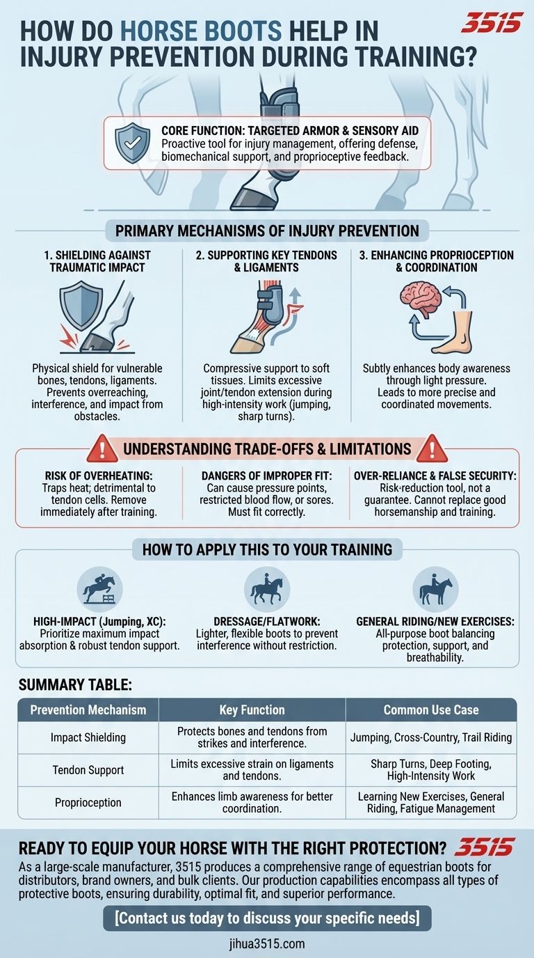 ¿Cómo ayudan las botas para caballos a prevenir lesiones durante el entrenamiento? Protección, Soporte y Mejora de la Coordinación Guía Visual