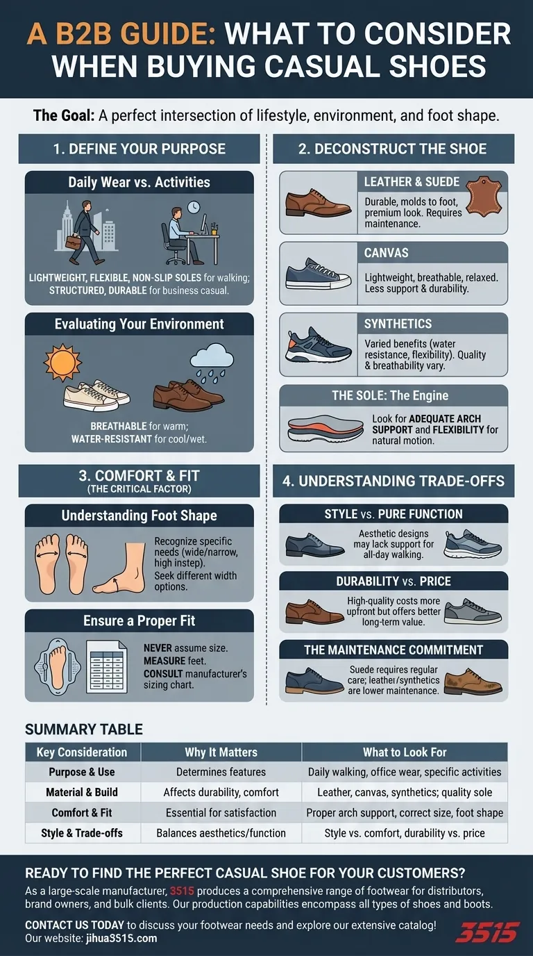 カジュアルシューズを購入する際に考慮すべきことは何ですか？完璧なフィット感とスタイルのためのガイド ビジュアルガイド