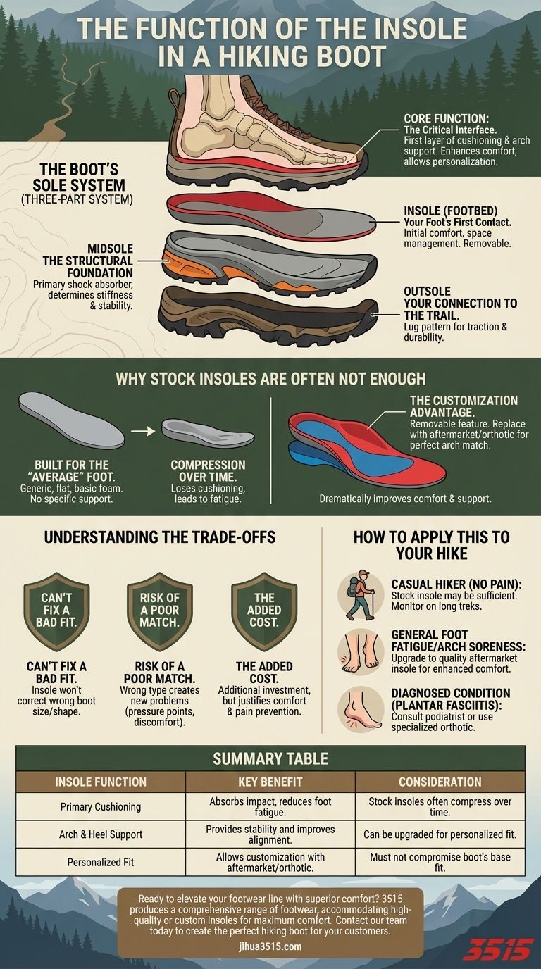 Was ist die Funktion der Einlegesohle in einem Wanderschuh? Maßgeschneiderter Komfort und Halt Visuelle Anleitung