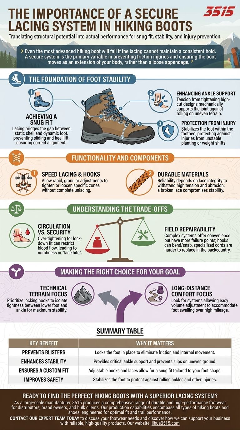 Pourquoi un système de laçage sécurisé est-il important pour les chaussures de randonnée ? Prévenir les ampoules et améliorer la stabilité Guide Visuel