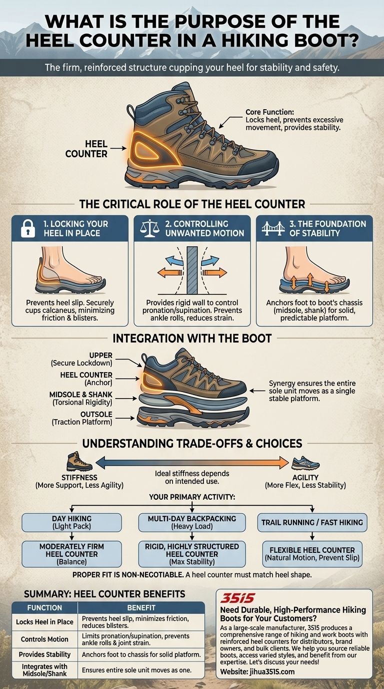 ¿Cuál es el propósito del contrafuerte del talón en una bota de montaña? La clave para la estabilidad y la prevención de lesiones Guía Visual