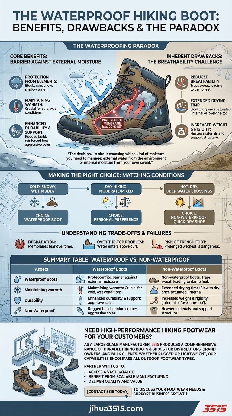 Quels sont les avantages et les inconvénients des chaussures de randonnée imperméables ? Équilibrer protection et respirabilité Guide Visuel