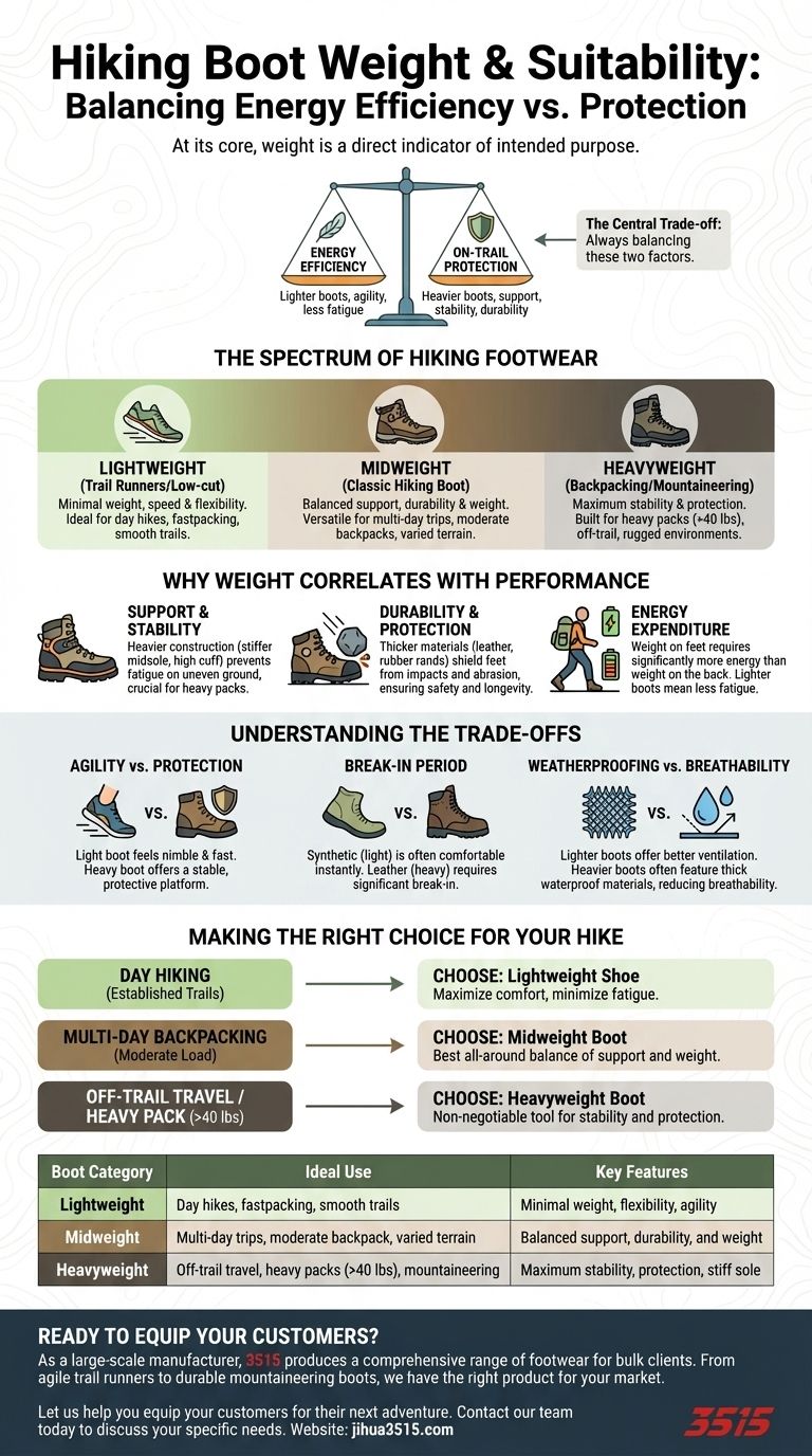 Wie beeinflusst das Gewicht eines Wanderschuhs seine Eignung? Ein Leitfaden zur Auswahl von Stiefeln für Ihr Abenteuer Visuelle Anleitung