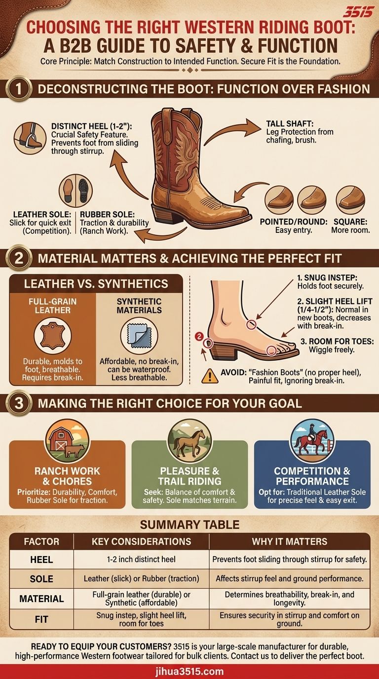 Quais fatores devem ser considerados ao escolher botas de montaria ocidentais? Garanta segurança, conforto e desempenho Guia Visual