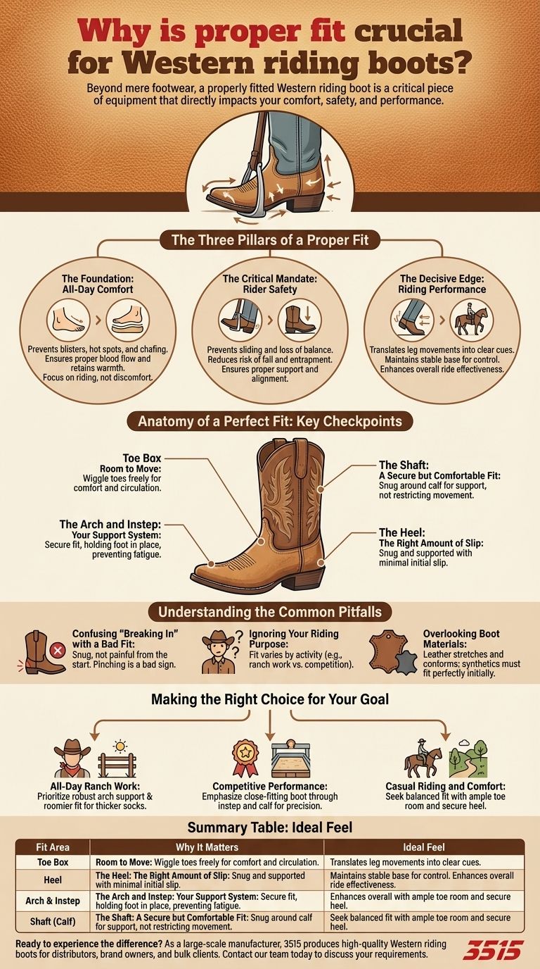 Почему правильная посадка имеет решающее значение для ковбойских сапог? Максимальный комфорт, безопасность и производительность Визуальное руководство