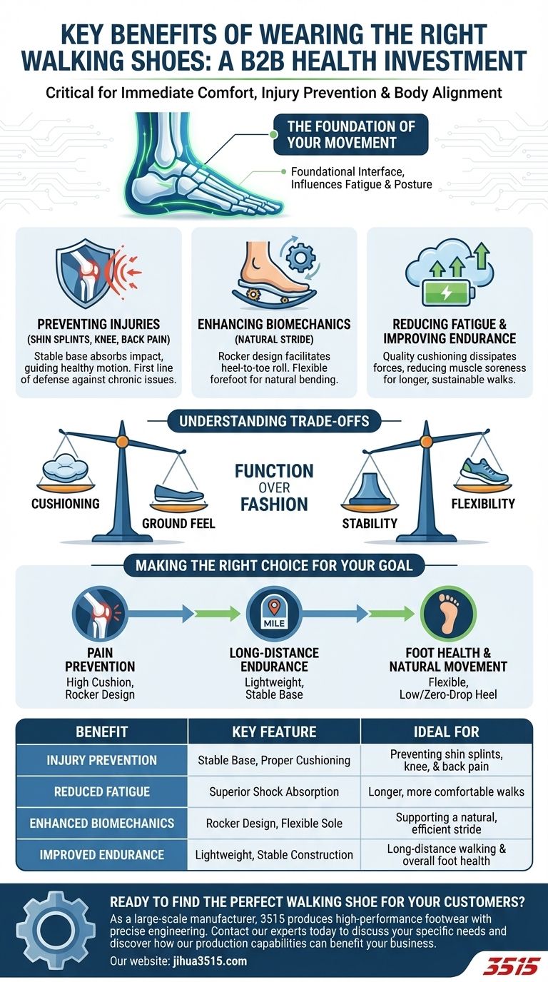 올바른 워킹화를 신었을 때의 주요 이점은 무엇인가요? 장기적인 건강과 이동성을 위한 투자 시각적 가이드