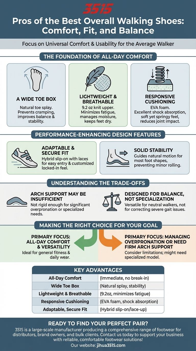 ¿Cuáles son las ventajas de los mejores zapatos para caminar en general? Logra comodidad durante todo el día y soporte versátil Guía Visual