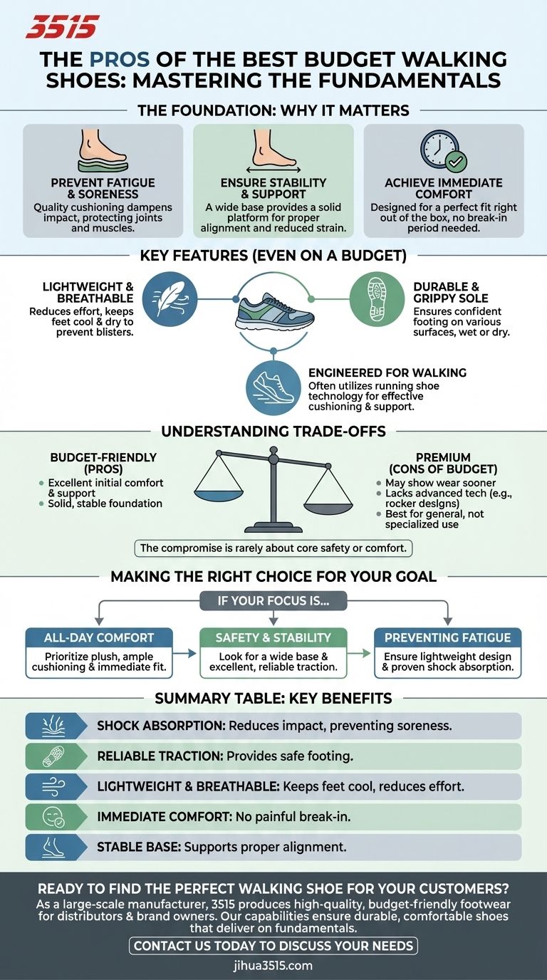 Quali sono i vantaggi delle migliori scarpe da passeggio economiche? Ottieni comfort e supporto superiori senza il costo elevato Guida Visiva
