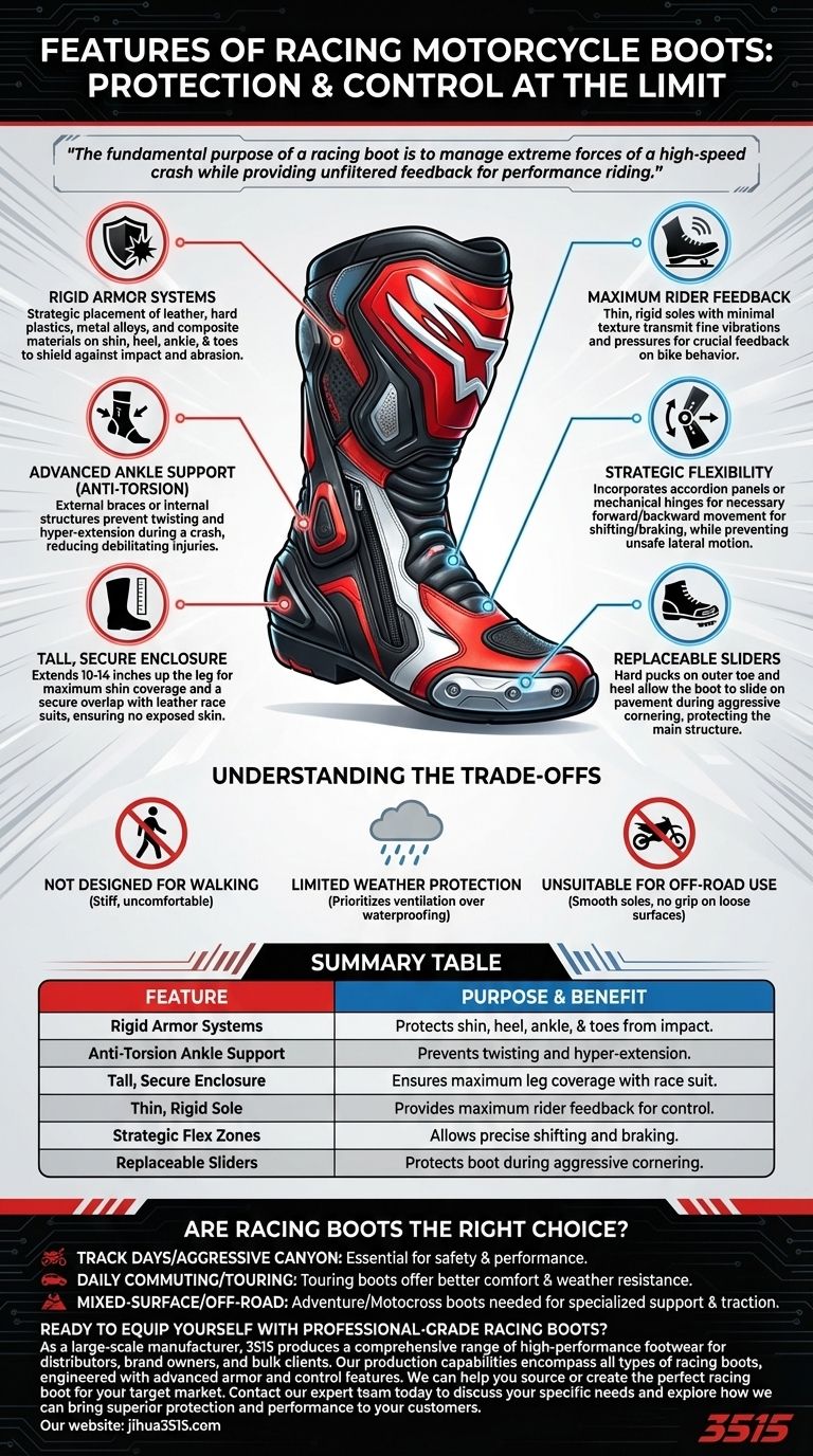赛车摩托车靴有哪些特点？为高速骑行提供毫不妥协的保护 图解指南