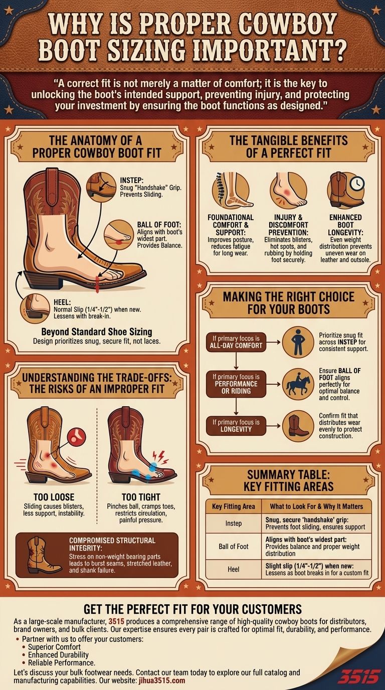 Pourquoi un bon ajustement des bottes de cowboy est-il important ? Assurer le confort, le soutien et la longévité des bottes Guide Visuel