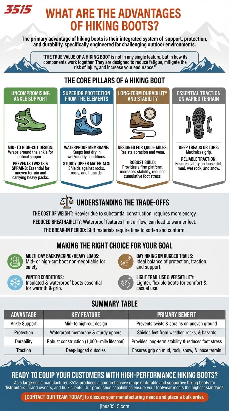 ハイキングブーツの利点は何ですか？トレイルのための優れたサポートと保護 ビジュアルガイド