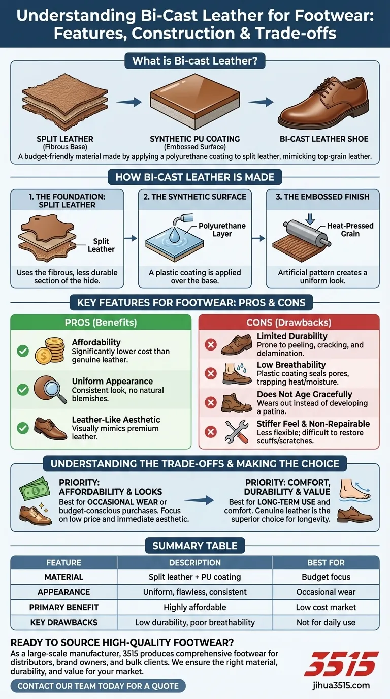 Was sind die Merkmale von Bi-Cast-Leder für Schuhe? Ein Leitfaden zu seinen Vorteilen und Nachteilen Visuelle Anleitung