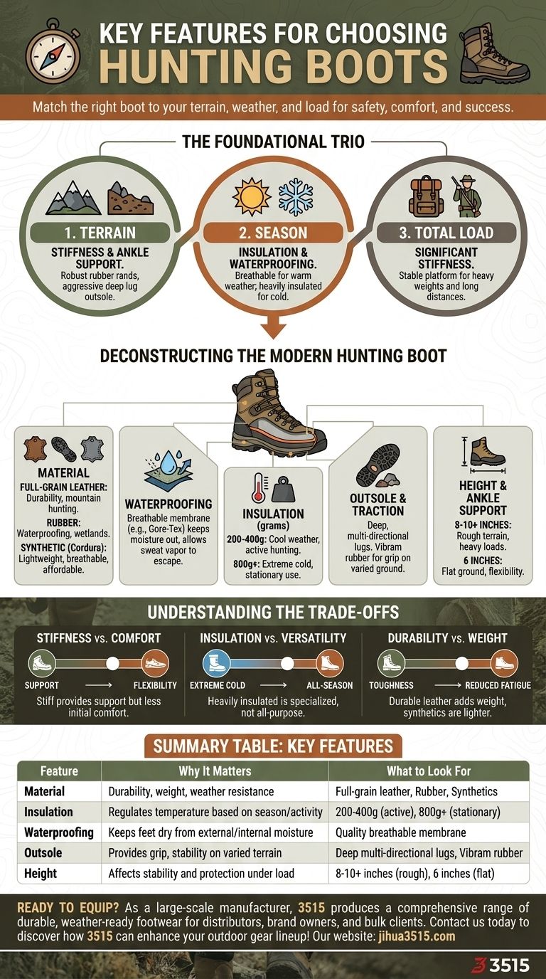 Quelles sont les caractéristiques clés à considérer lors du choix de bottes de chasse ? Trouvez la coupe parfaite pour votre chasse Guide Visuel